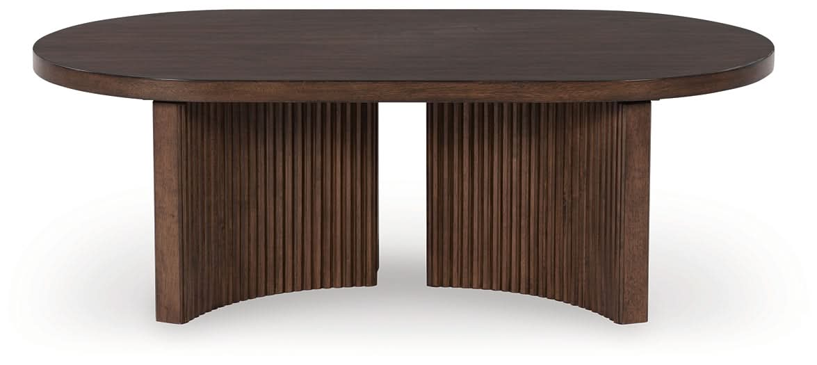 Ashley Express - Korestone Oval Cocktail Table - Walo Furniture