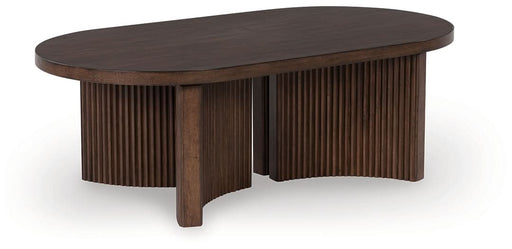 Ashley Express - Korestone Oval Cocktail Table - Walo Furniture