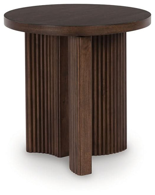 Ashley Express - Korestone Round End Table - Walo Furniture