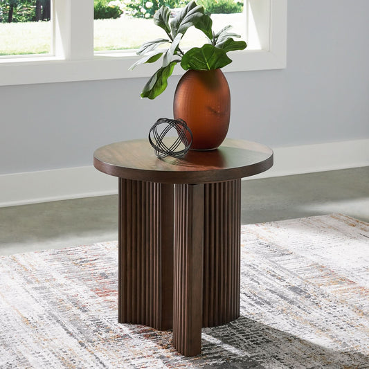 Ashley Express - Korestone Round End Table - Walo Furniture