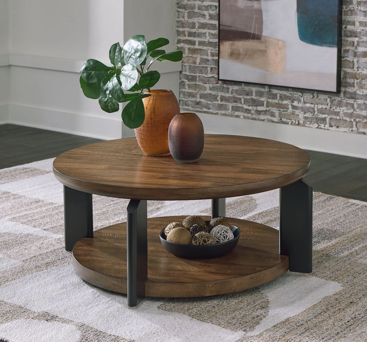 Ashley Express - Kraeburn Round Cocktail Table - Walo Furniture