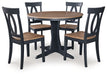 Ashley Express - Landocken Dining Table and 4 Chairs - Walo Furniture