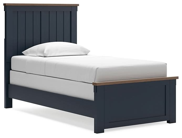 Ashley Express - Landocken Twin Panel Bed with Nightstand - Walo Furniture