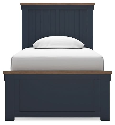 Ashley Express - Landocken Twin Panel Bed with Nightstand - Walo Furniture