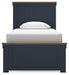 Ashley Express - Landocken Twin Panel Bed with Nightstand - Walo Furniture