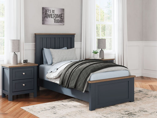 Ashley Express - Landocken Twin Panel Bed with Nightstand - Walo Furniture