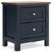 Ashley Express - Landocken Two Drawer Night Stand - Walo Furniture