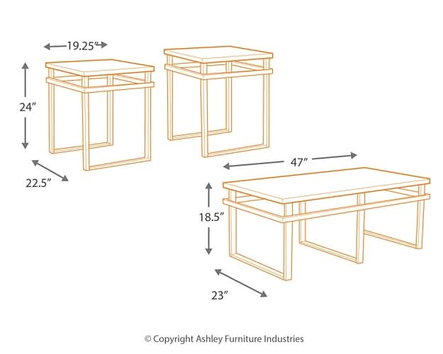 Ashley Express - Laney Occasional Table Set (3/CN) - Walo Furniture