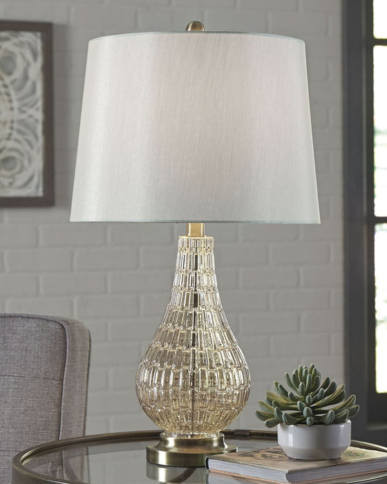 Ashley Express - Latoya Glass Table Lamp (1/CN) - Walo Furniture