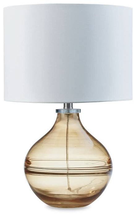 Ashley Express - Lemmitt Glass Table Lamp (1/CN) - Walo Furniture