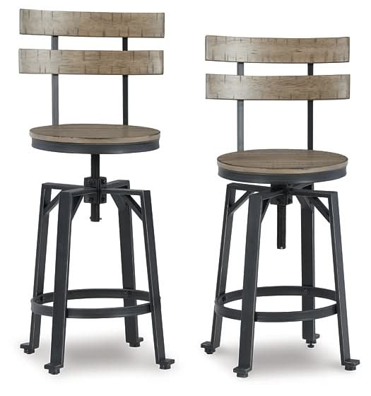 Ashley Express - Lesterton Swivel Barstool (2/CN) - Walo Furniture