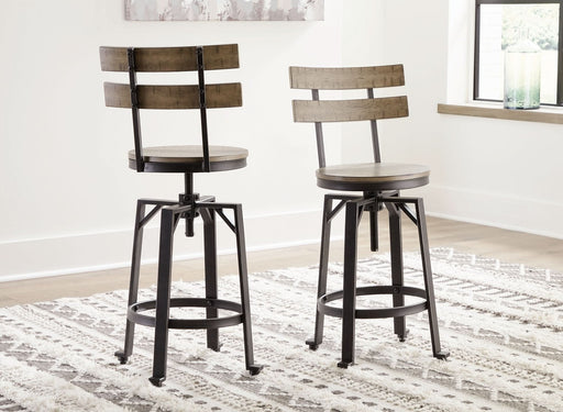 Ashley Express - Lesterton Swivel Barstool (2/CN) - Walo Furniture