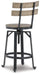 Ashley Express - Lesterton Swivel Barstool (2/CN) - Walo Furniture