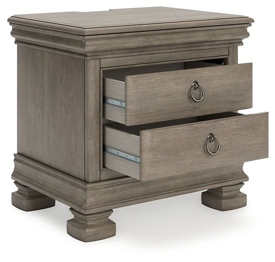 Ashley Express - Lexorne Three Drawer Night Stand - Walo Furniture