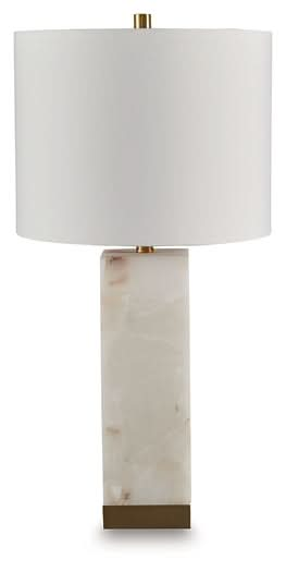 Ashley Express - Linderfield Alabaster Table Lamp (1/CN) - Walo Furniture