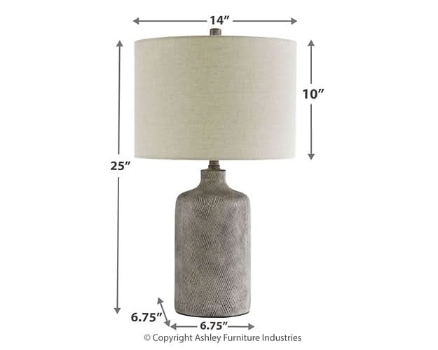 Ashley Express - Linus Ceramic Table Lamp (1/CN) - Walo Furniture