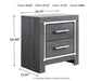 Ashley Express - Lodanna Two Drawer Night Stand - Walo Furniture