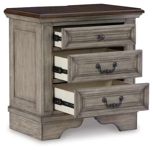 Ashley Express - Lodenbay Three Drawer Night Stand - Walo Furniture