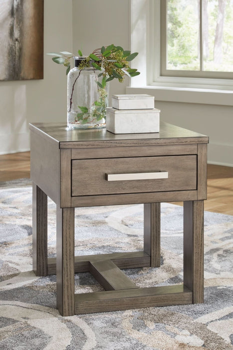 Ashley Express - Loyaska Rectangular End Table - Walo Furniture