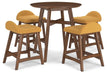 Ashley Express - Lyncott Counter Height Dining Table and 4 Barstools - Walo Furniture