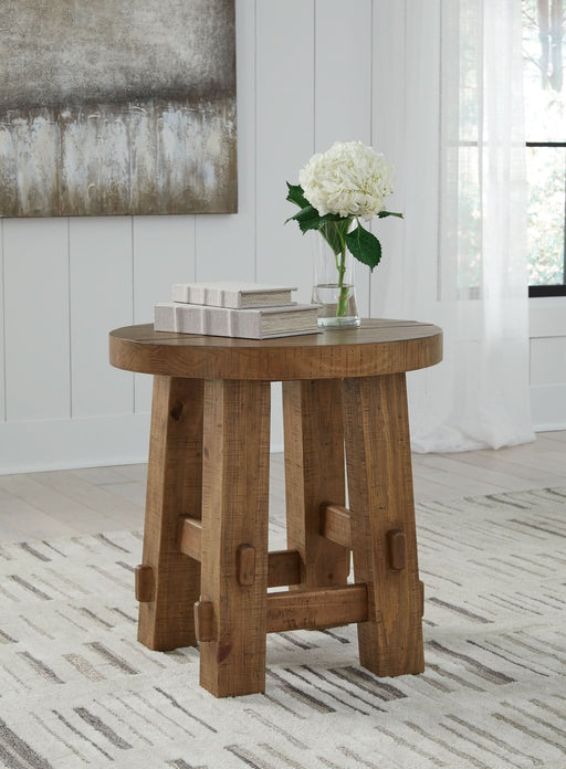 Ashley Express - Mackifeld Round End Table - Walo Furniture