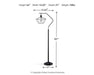 Ashley Express - Makeika Metal Floor Lamp (1/CN) - Walo Furniture