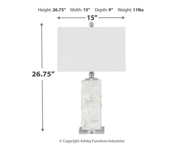 Ashley Express - Malise Alabaster Table Lamp (1/CN) - Walo Furniture