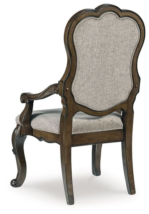 Ashley Express - Maylee Dining UPH Arm Chair (2/CN) - Walo Furniture