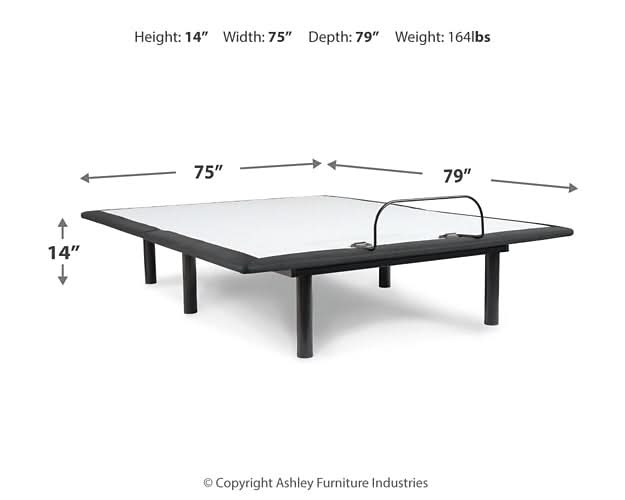 Ashley Express - Millennium Luxury Plush Gel Latex Hybrid Mattress with Adjustable Base - Walo Furniture