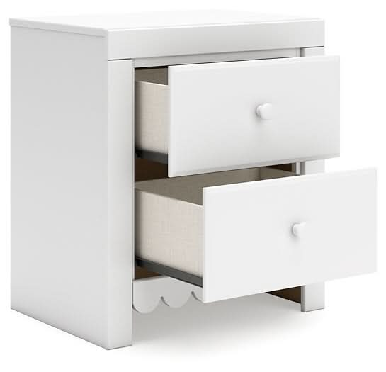 Ashley Express - Mollviney Two Drawer Night Stand - Walo Furniture