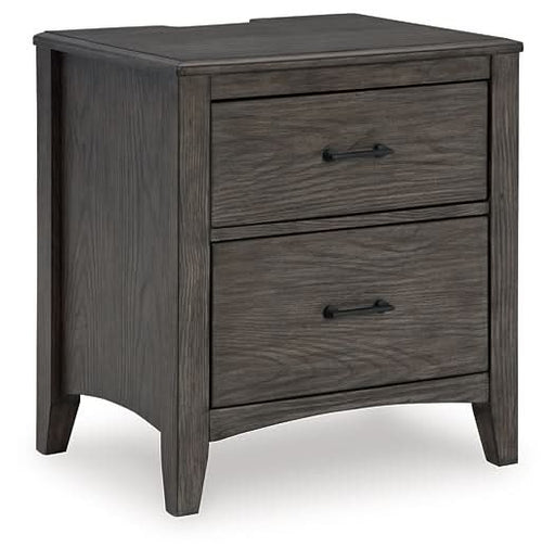 Ashley Express - Montillan Two Drawer Night Stand - Walo Furniture