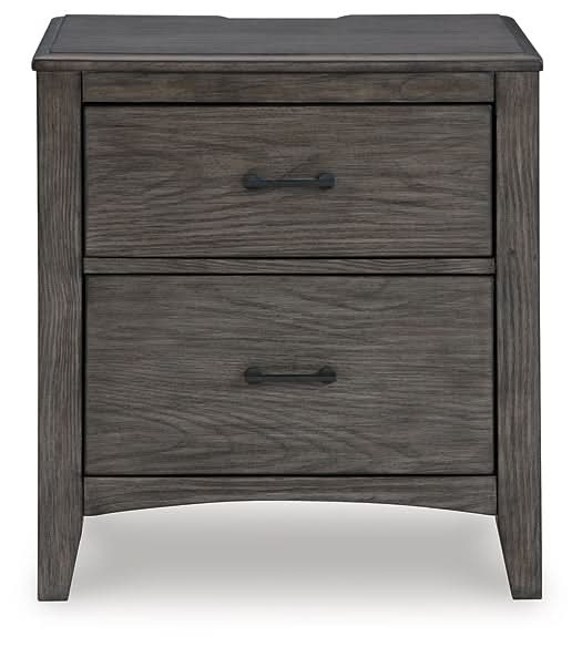 Ashley Express - Montillan Two Drawer Night Stand - Walo Furniture