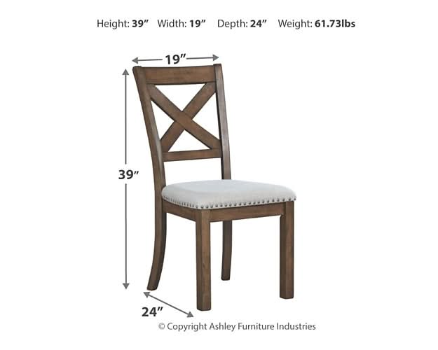 Ashley Express - Moriville Dining UPH Side Chair (2/CN) - Walo Furniture