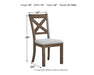 Ashley Express - Moriville Dining UPH Side Chair (2/CN) - Walo Furniture