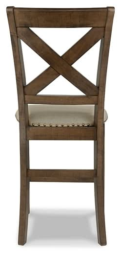 Ashley Express - Moriville Upholstered Barstool (2/CN) - Walo Furniture