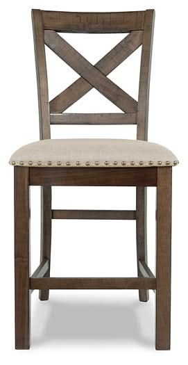 Ashley Express - Moriville Upholstered Barstool (2/CN) - Walo Furniture