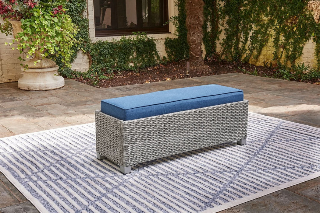 Ashley Express - Naples Beach Bench with Cushion - Walo Furniture