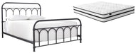 Ashley Express - Nashburg Queen Metal Bed with Mattress - Walo Furniture