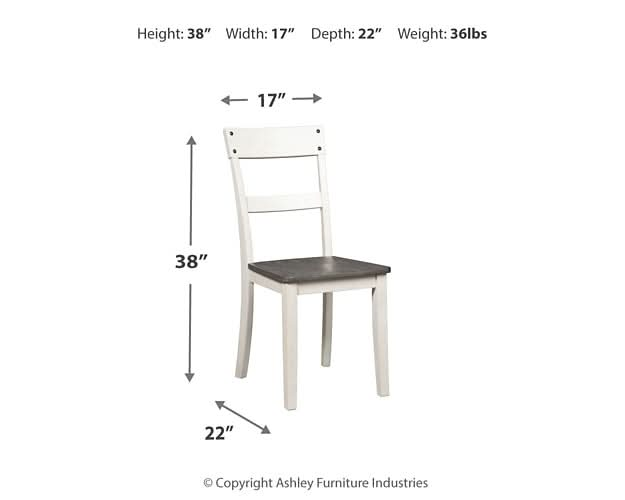 Ashley Express - Nelling Dining Room Side Chair (2/CN) - Walo Furniture