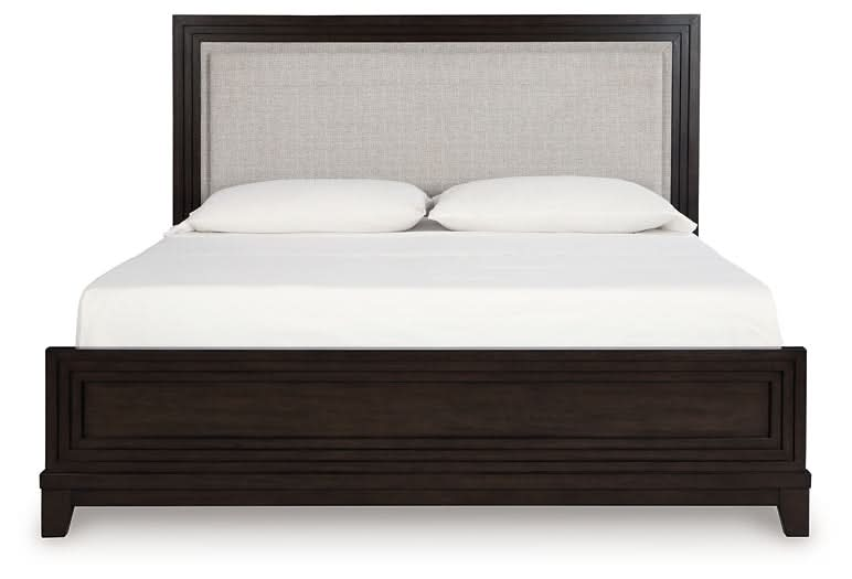 Ashley Express - Neymorton Queen Upholstered Panel Bed - Walo Furniture