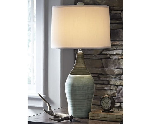 Ashley Express - Niobe Ceramic Table Lamp (2/CN) - Walo Furniture