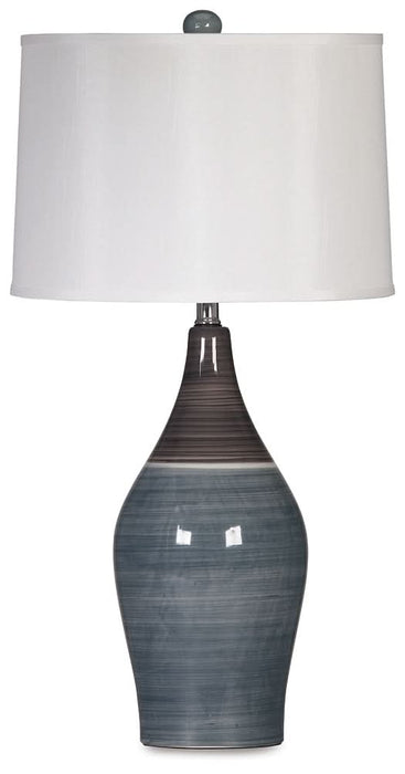 Ashley Express - Niobe Ceramic Table Lamp (2/CN) - Walo Furniture