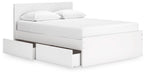 Ashley Express - Onita Panel Platform Bed With 1 Side Storage - Walo Furniture