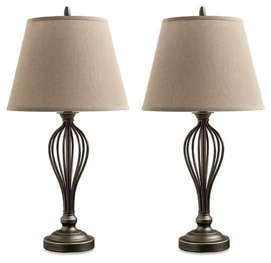 Ashley Express - Ornawell Metal Table Lamp (2/CN) - Walo Furniture