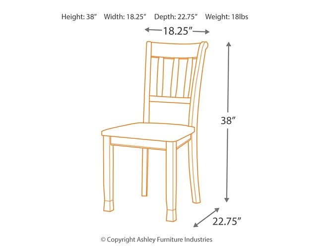 Ashley Express - Owingsville Dining Room Side Chair (2/CN) - Walo Furniture