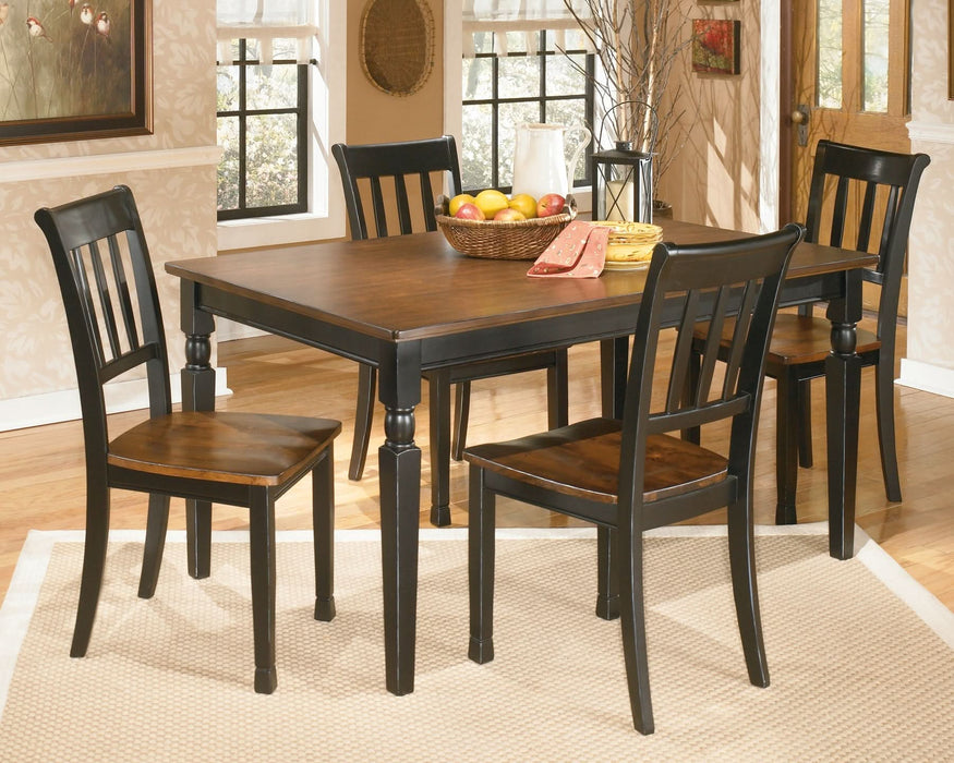 Ashley Express - Owingsville Dining Table and 4 Chairs - Walo Furniture