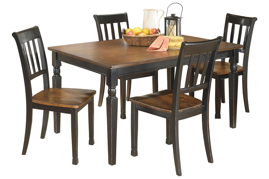 Ashley Express - Owingsville Dining Table and 4 Chairs - Walo Furniture