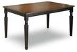 Ashley Express - Owingsville Dining Table and 4 Chairs and Bench - Walo Furniture