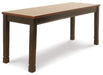 Ashley Express - Owingsville Dining Table and 4 Chairs and Bench - Walo Furniture