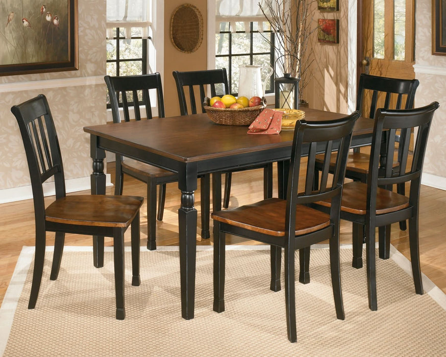 Ashley Express - Owingsville Dining Table and 6 Chairs - Walo Furniture